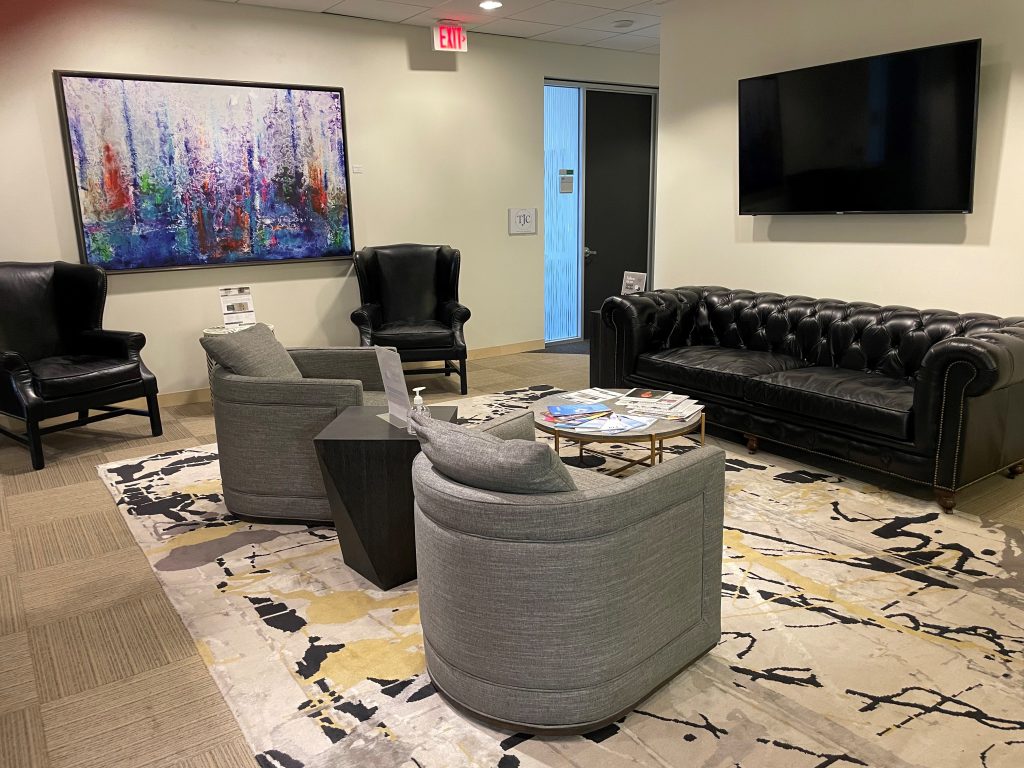 Comfortable reception area
